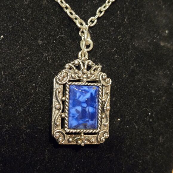 Sarah Coventry Roman Holiday Reversable Pendant Necklace Chain, Vintage 1970s - Picture 2 of 7